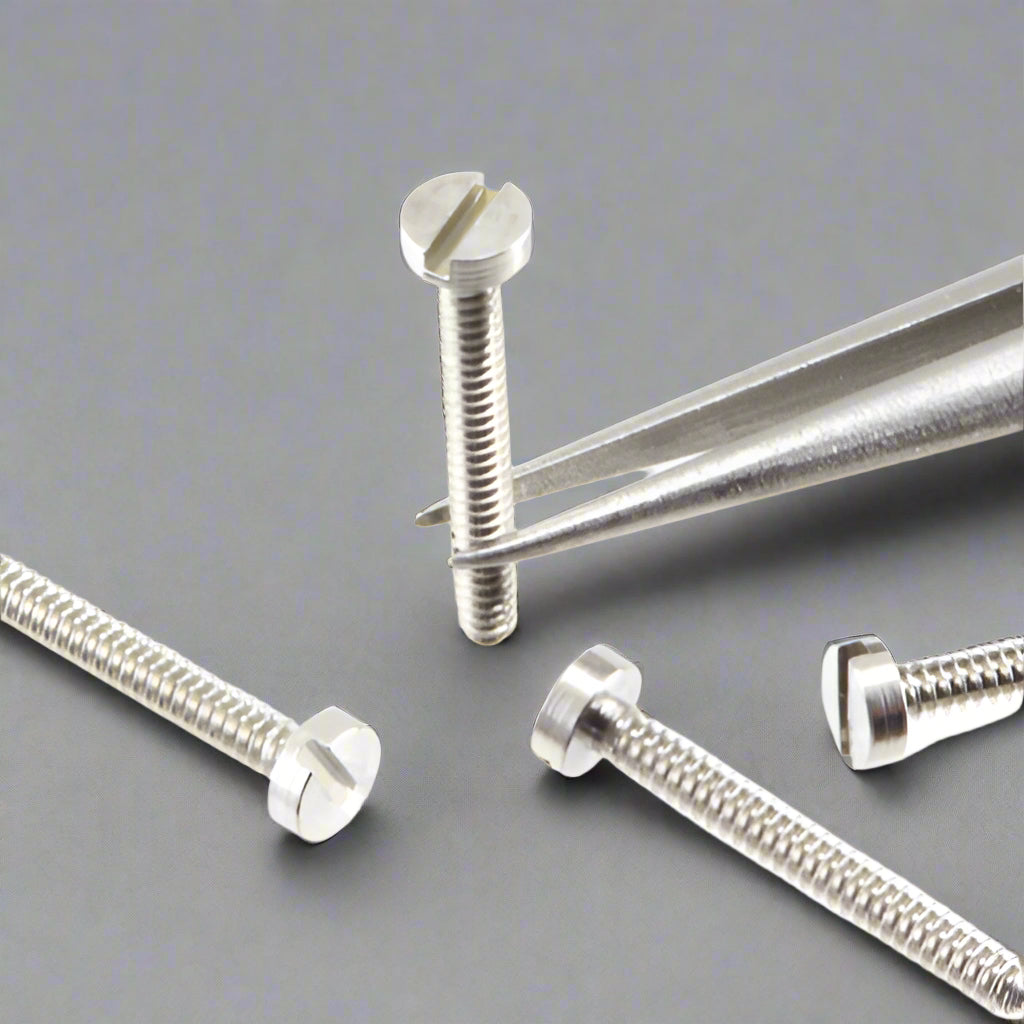 Bolts - Slot-Head - 1.0 mm X 10 mm - Nickel Plated Brass | BS1010n