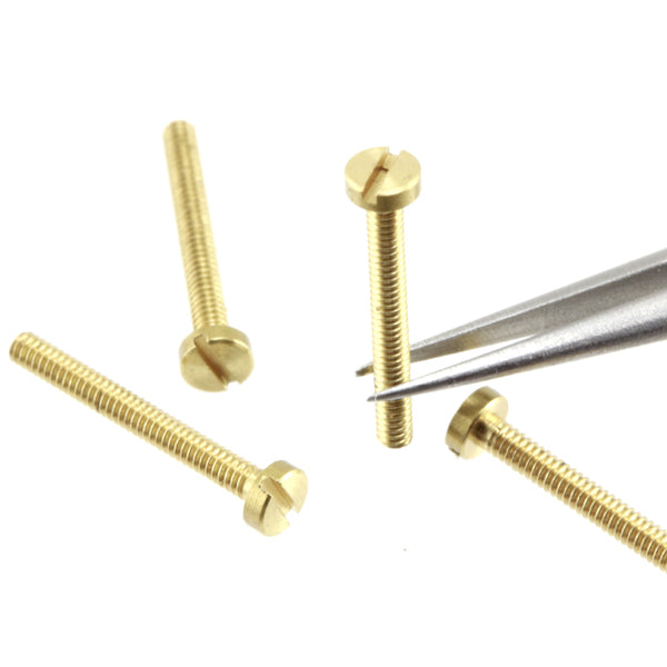 Bolts - Slot-Head - 2.0 mm X 12 mm - Brass | BS2012