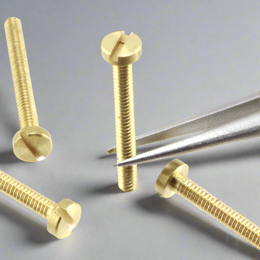 Slot Head Bolt  2.0mm x 12mm Brass