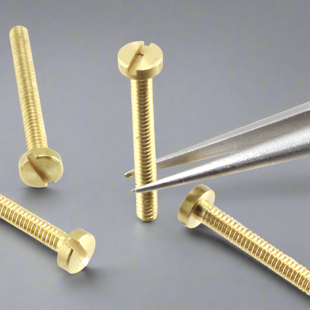 Slot Head Bolt  1.6mm x 10mm Brass