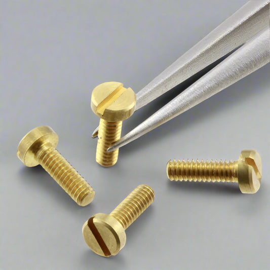 Slot Head Bolt  1.2mm x 4mm Brass