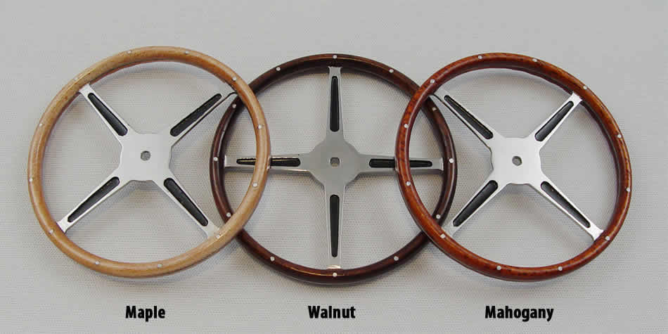 Steering Wheel, Real Mahogany