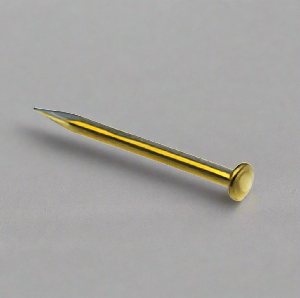 Nail - 0.7 mm x 7 mm - Brass - NA0770