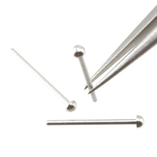 Rivet  1.6mm Head Diameter Nickel Plated Brass